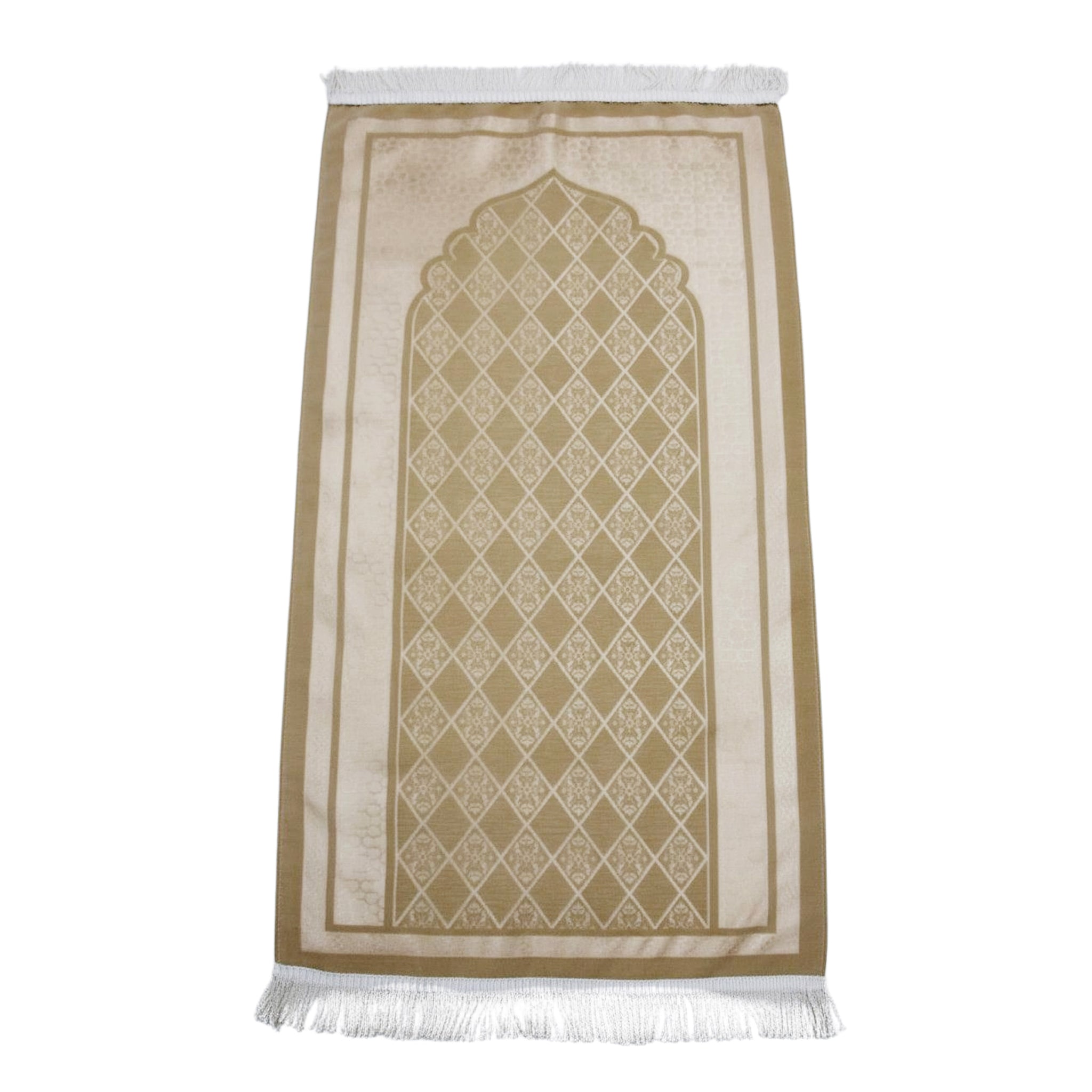 Luxury Chenille Prayer Mat 7045-3 Gold