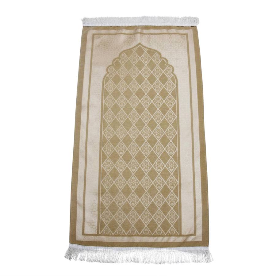 Luxury Chenille Prayer Mat 7045-3 Gold