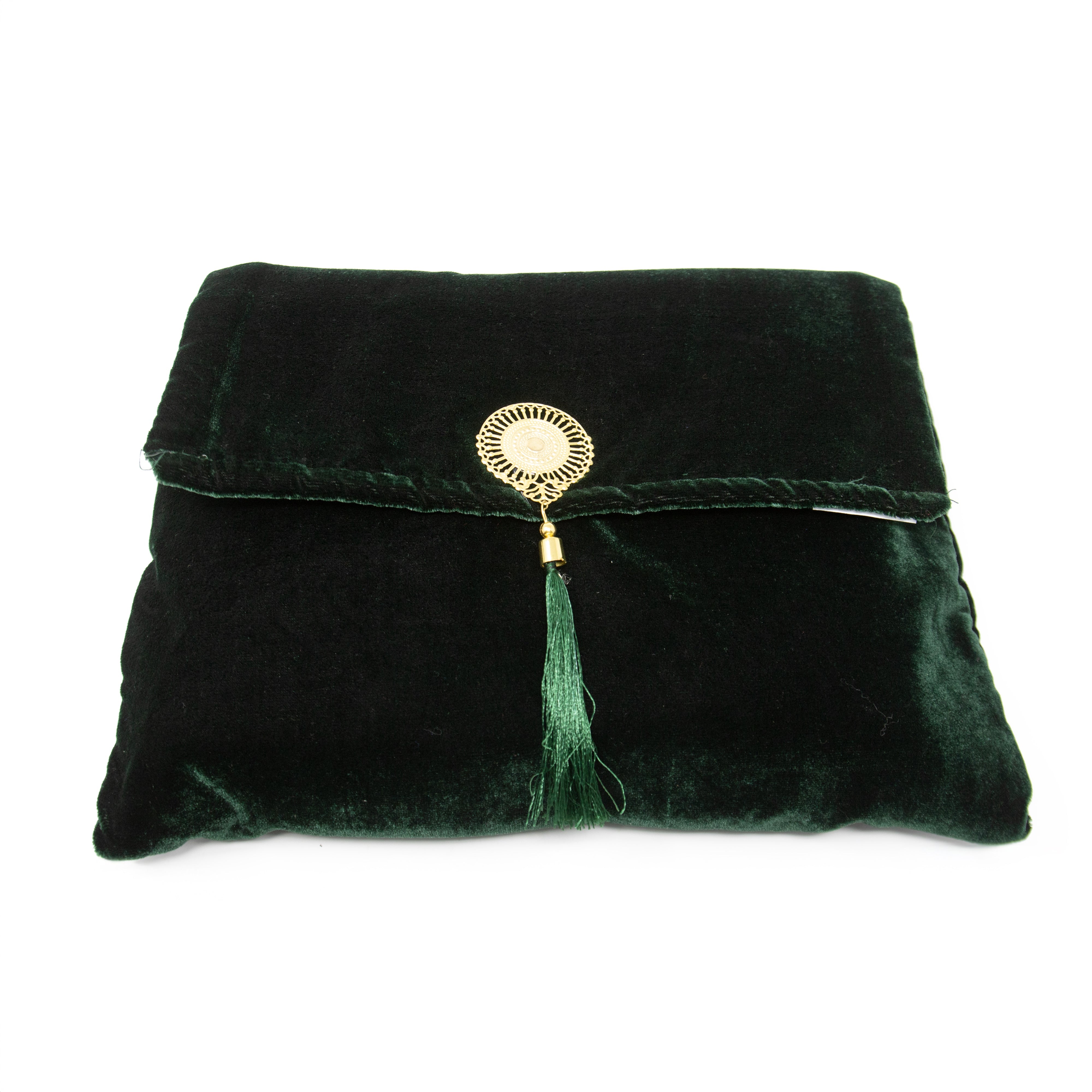 Green Velvet A4 Quran Cover / Ghilaf