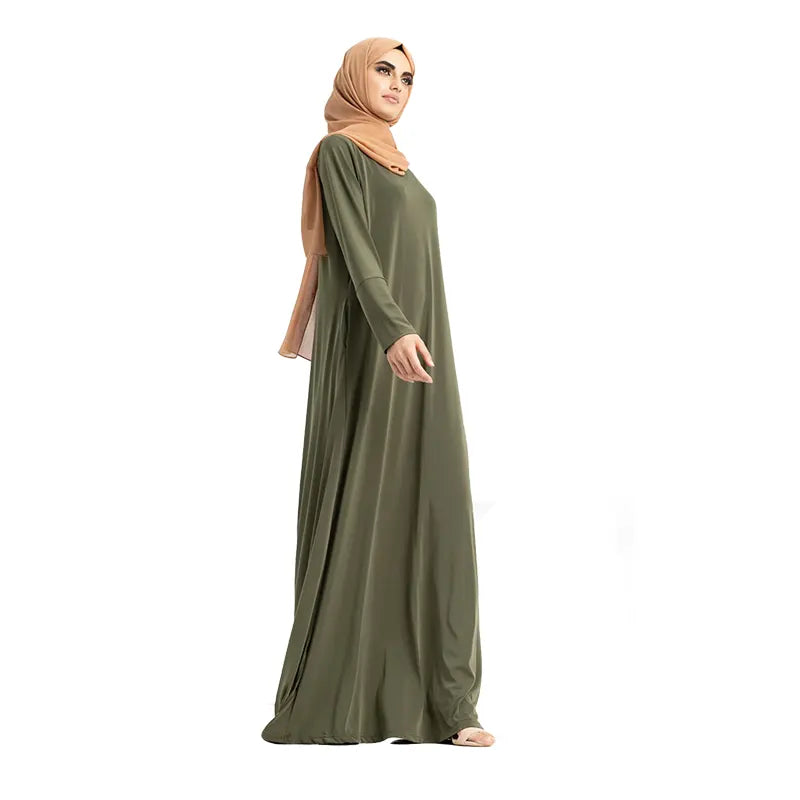 Jersey Green Abaya
