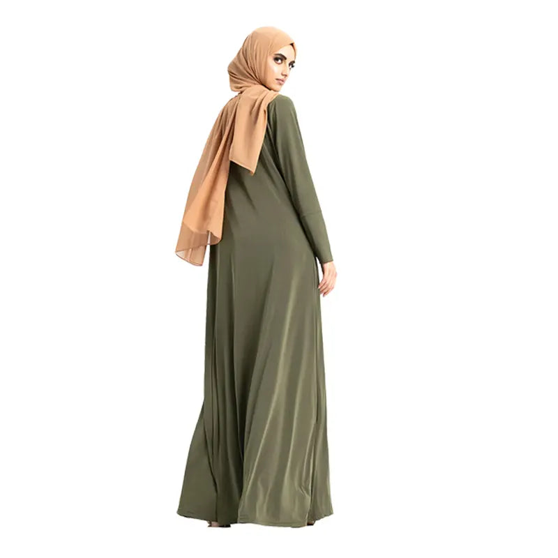 Jersey Green Abaya