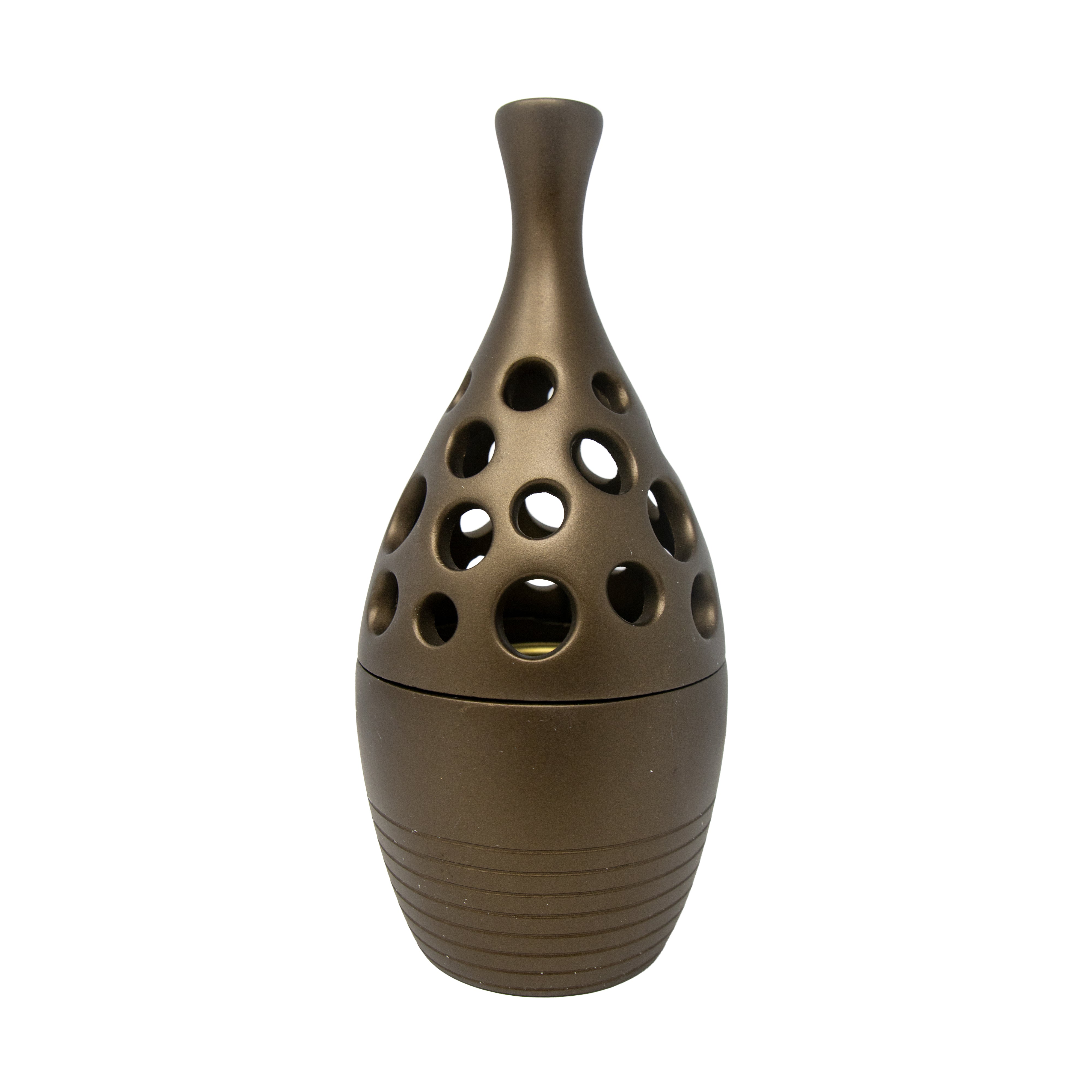 Sculpted Champagne Bakhoor Burner H7504