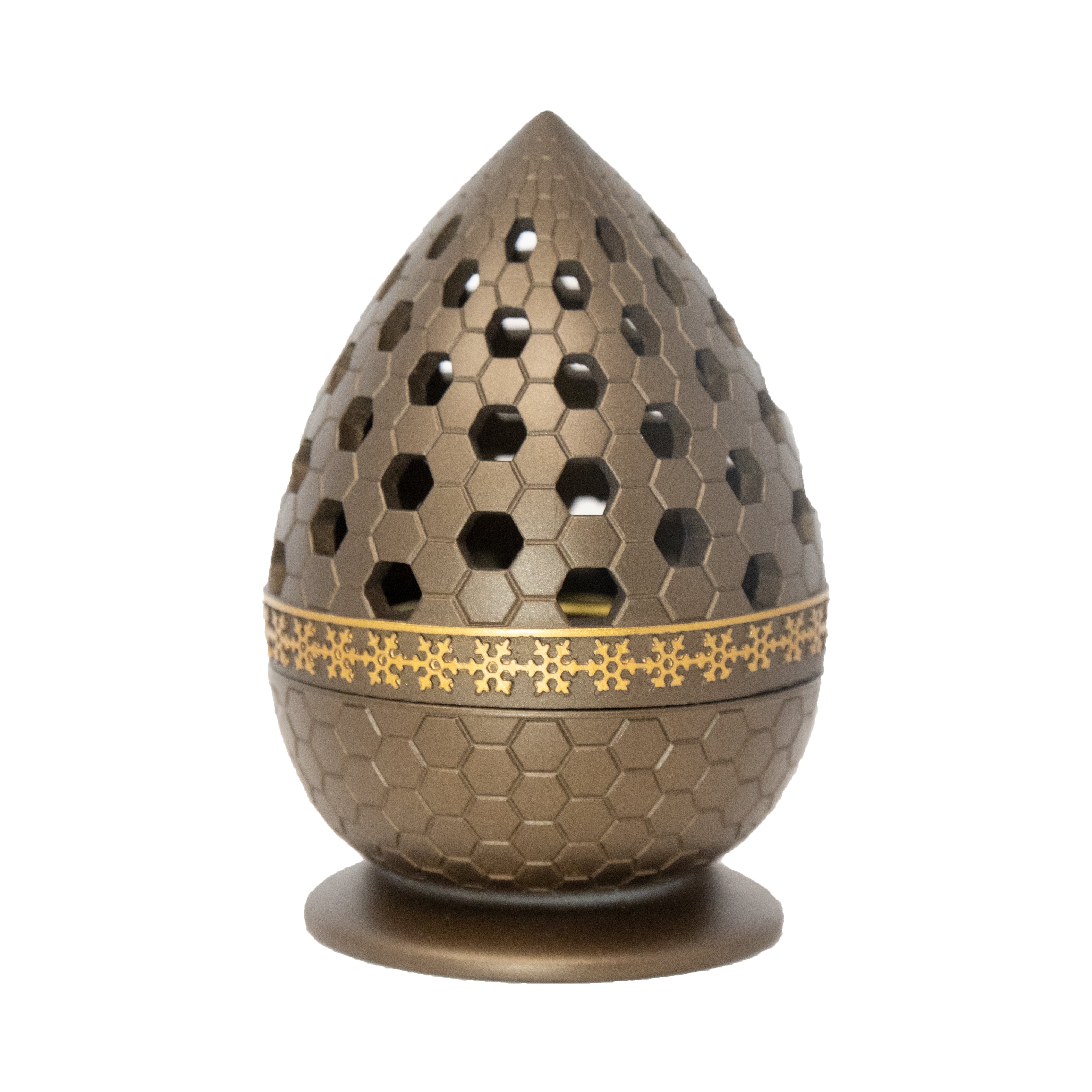 Modern Champagne Teardrop Burner H7517