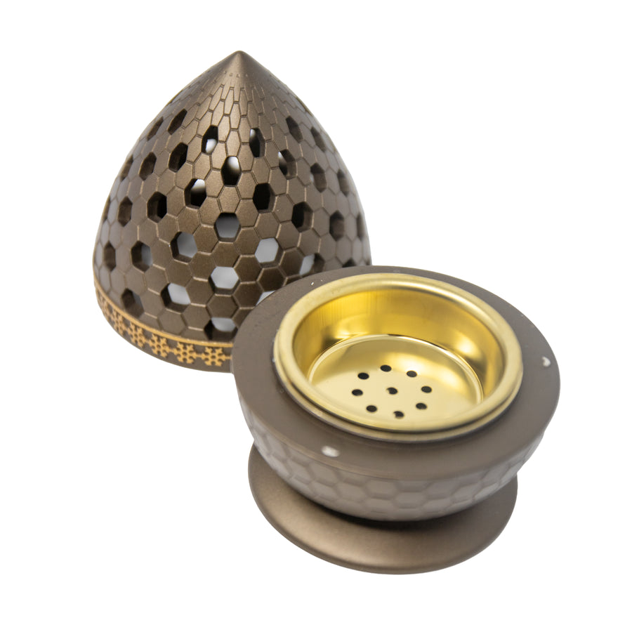 Modern Champagne Teardrop Burner H7517