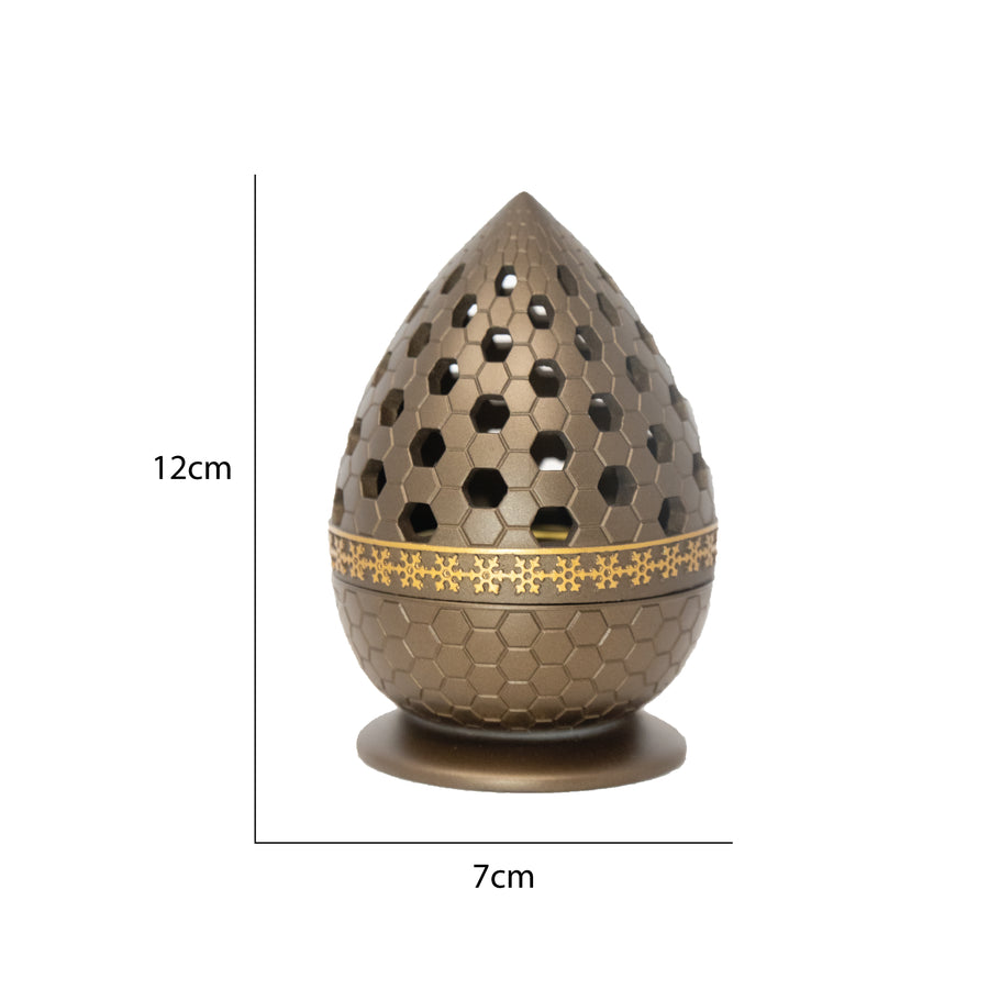 Modern Champagne Teardrop Burner H7517