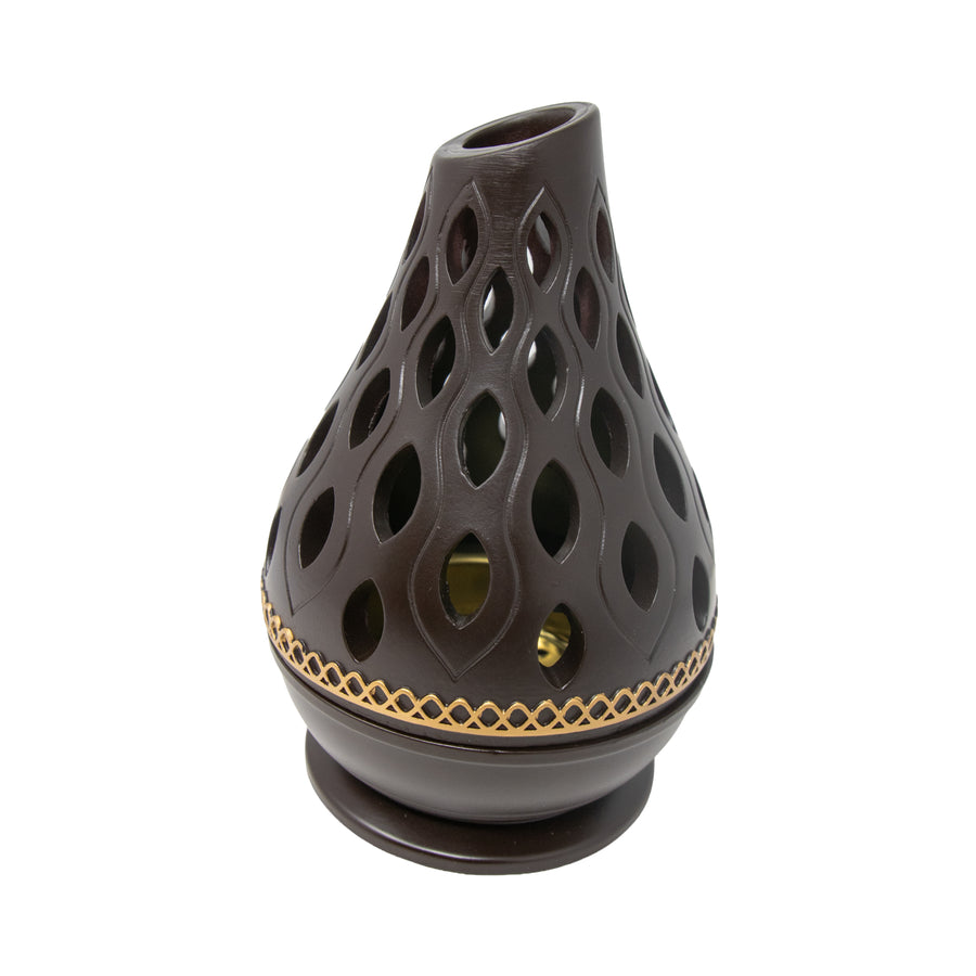 Brown Cone Dome Bakhoor Burner H7527