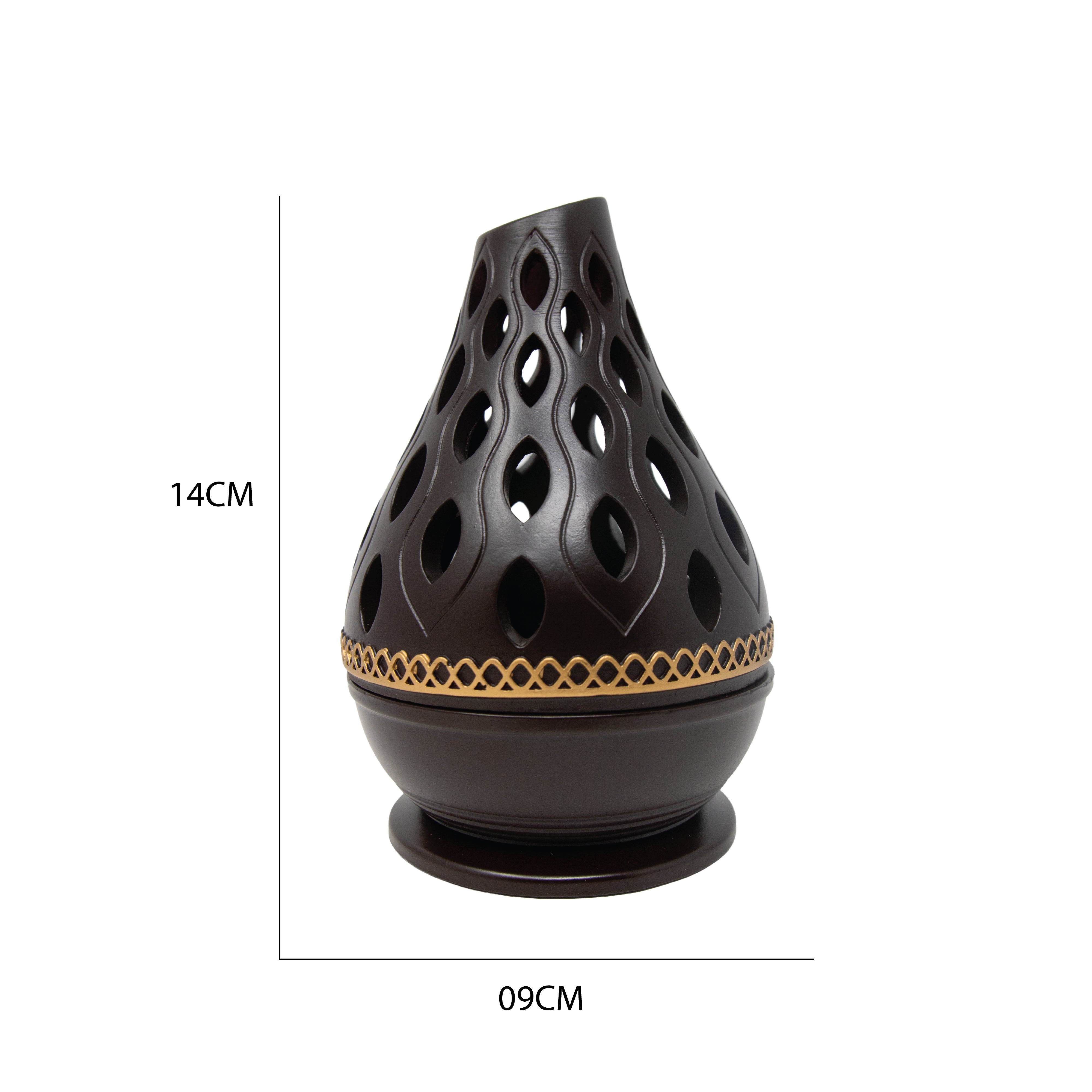 Brown Cone Dome Bakhoor Burner H7527