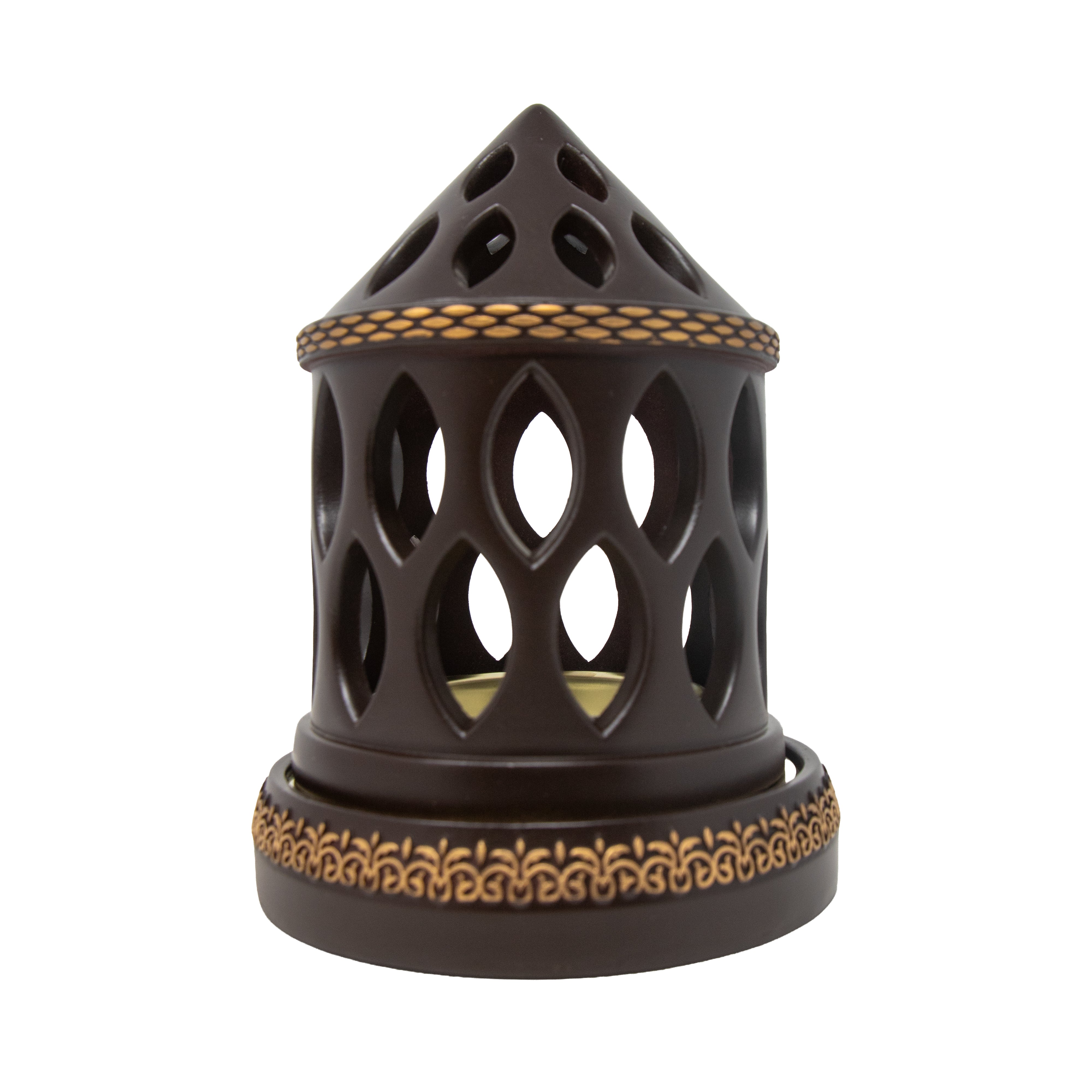 Pointed Dome Brown Bakhoor Burner H7540
