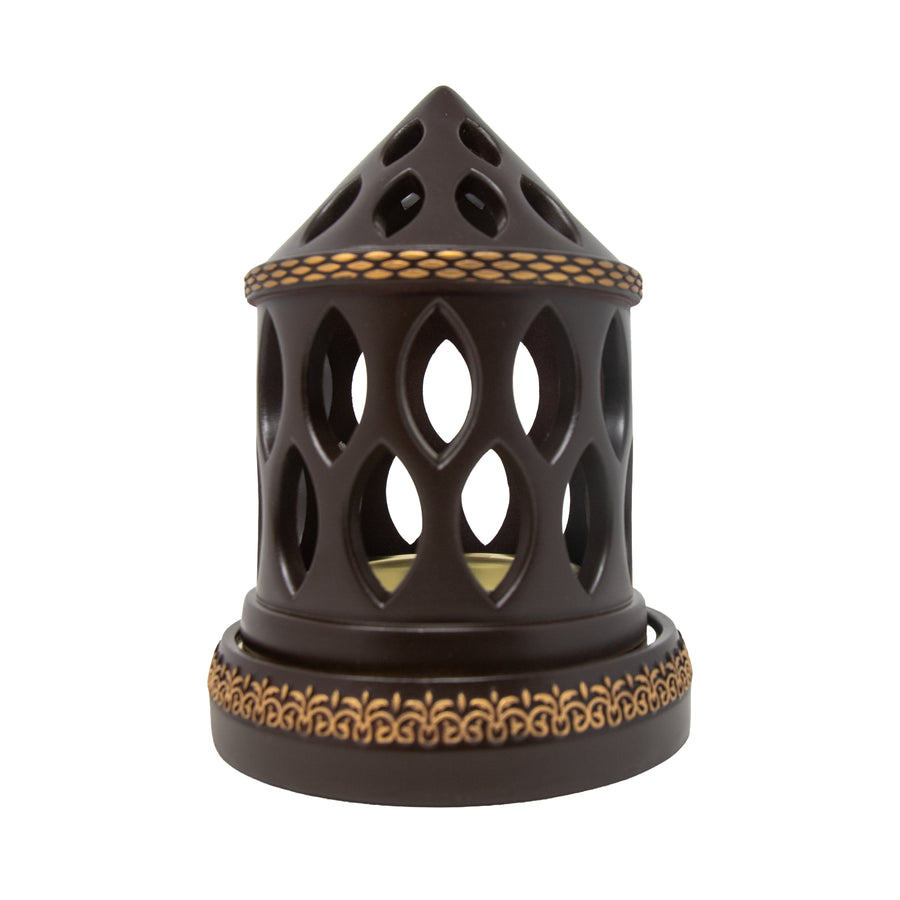 Pointed Dome Brown Bakhoor Burner H7540