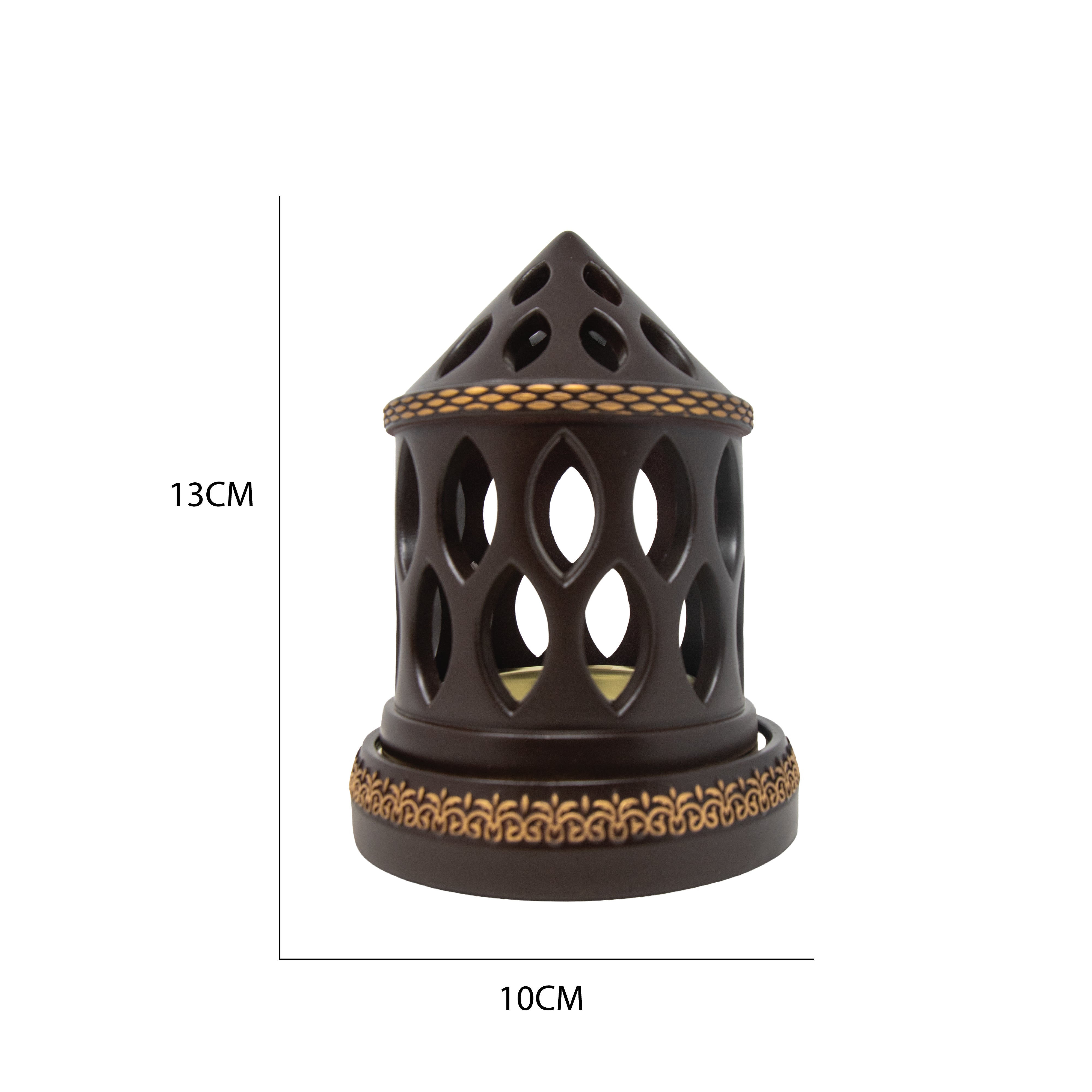 Pointed Dome Brown Bakhoor Burner H7540