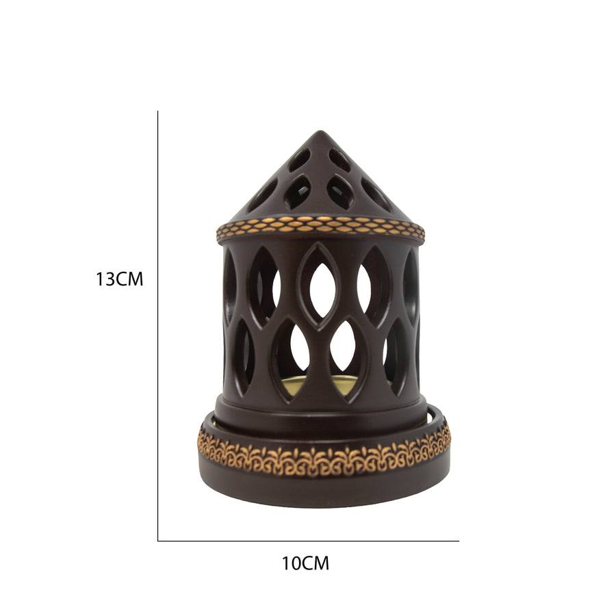 Pointed Dome Brown Bakhoor Burner H7540