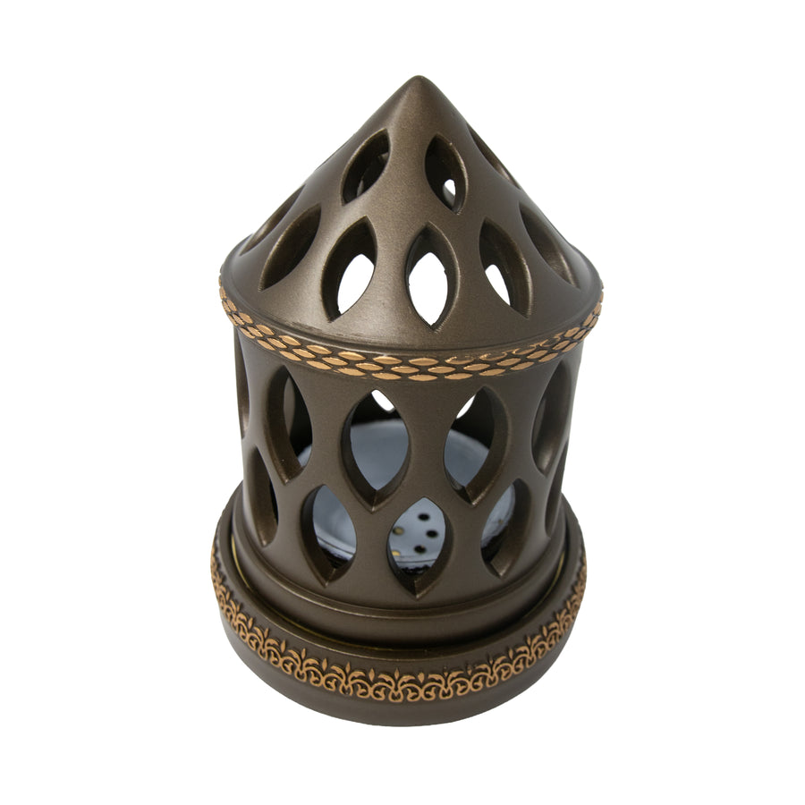 Pointed Dome Champagne Bakhoor Burner H7540