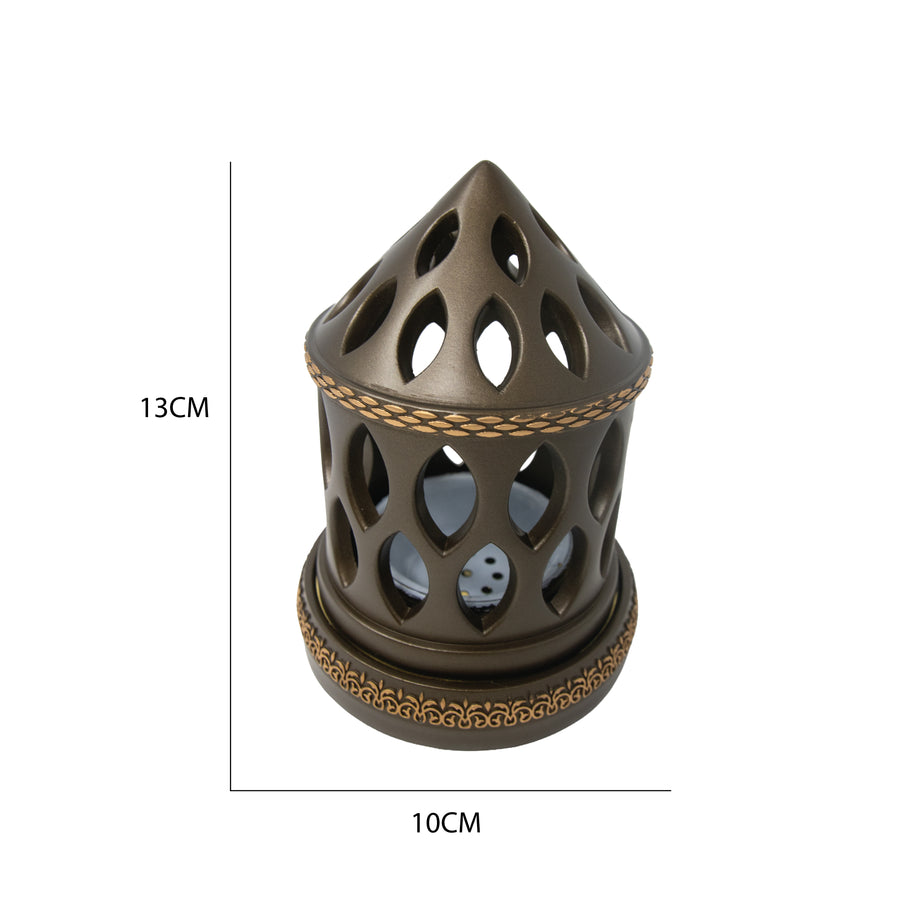 Pointed Dome Champagne Bakhoor Burner H7540