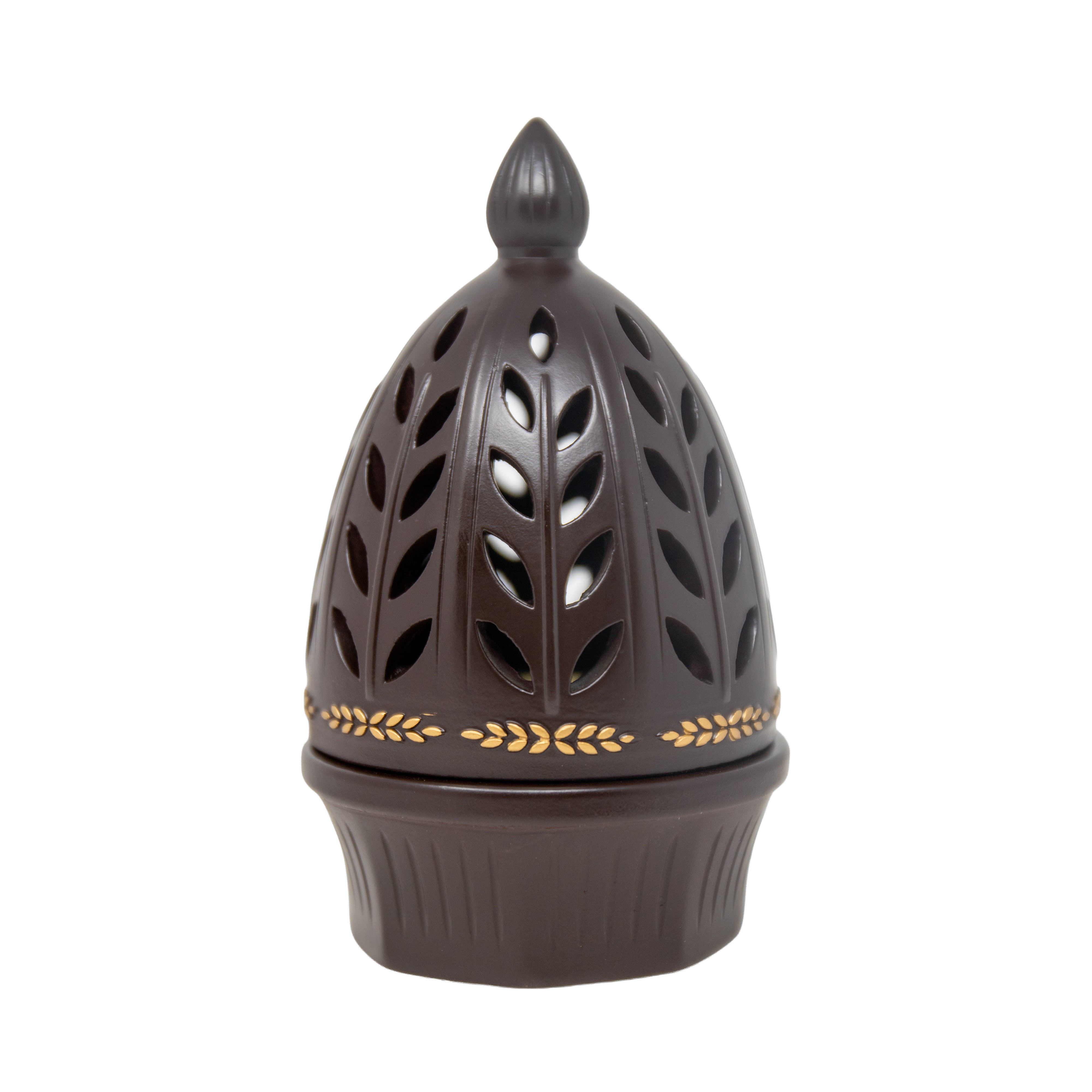 Tall Dome Brown Bakhoor Burner H7542