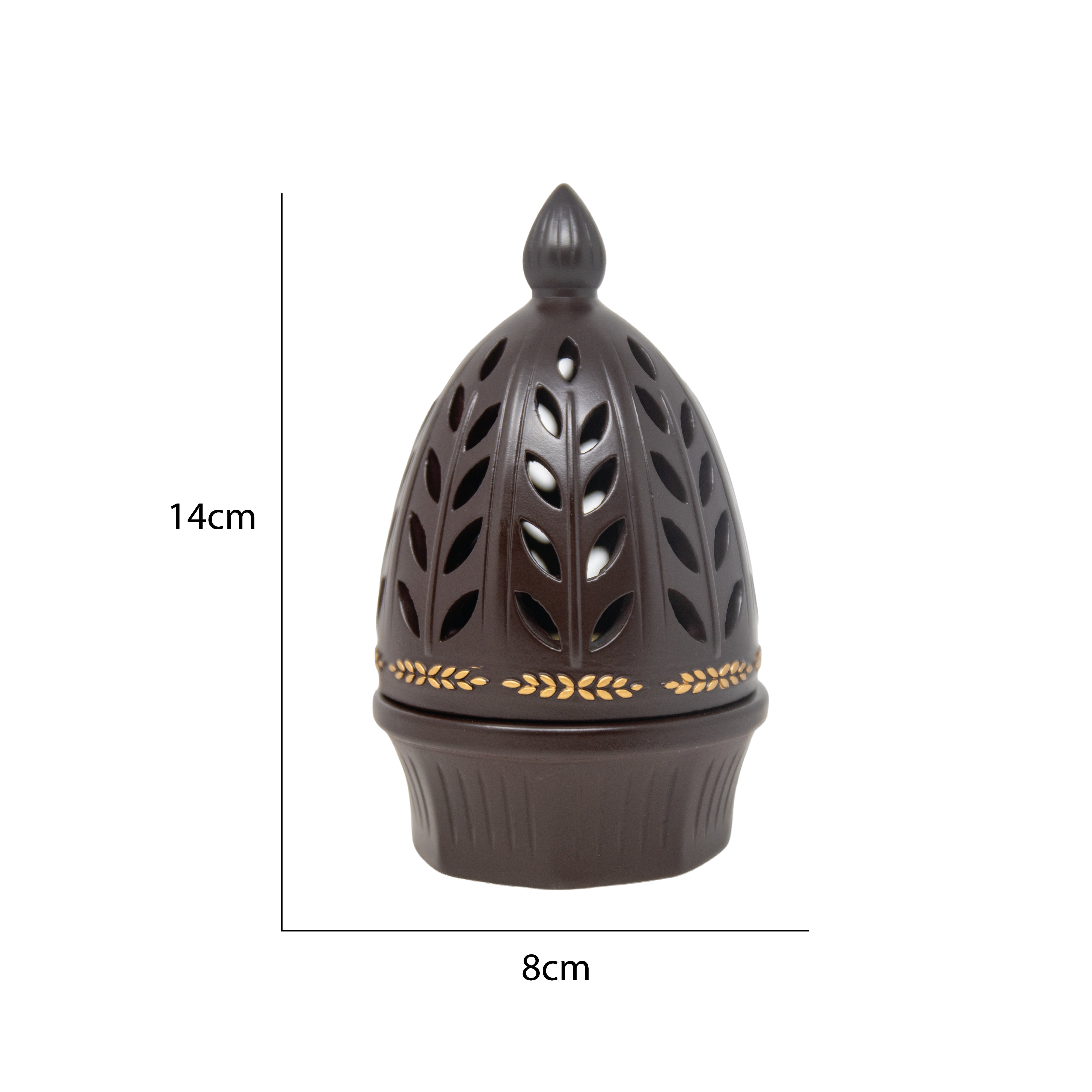 Tall Dome Brown Bakhoor Burner H7542
