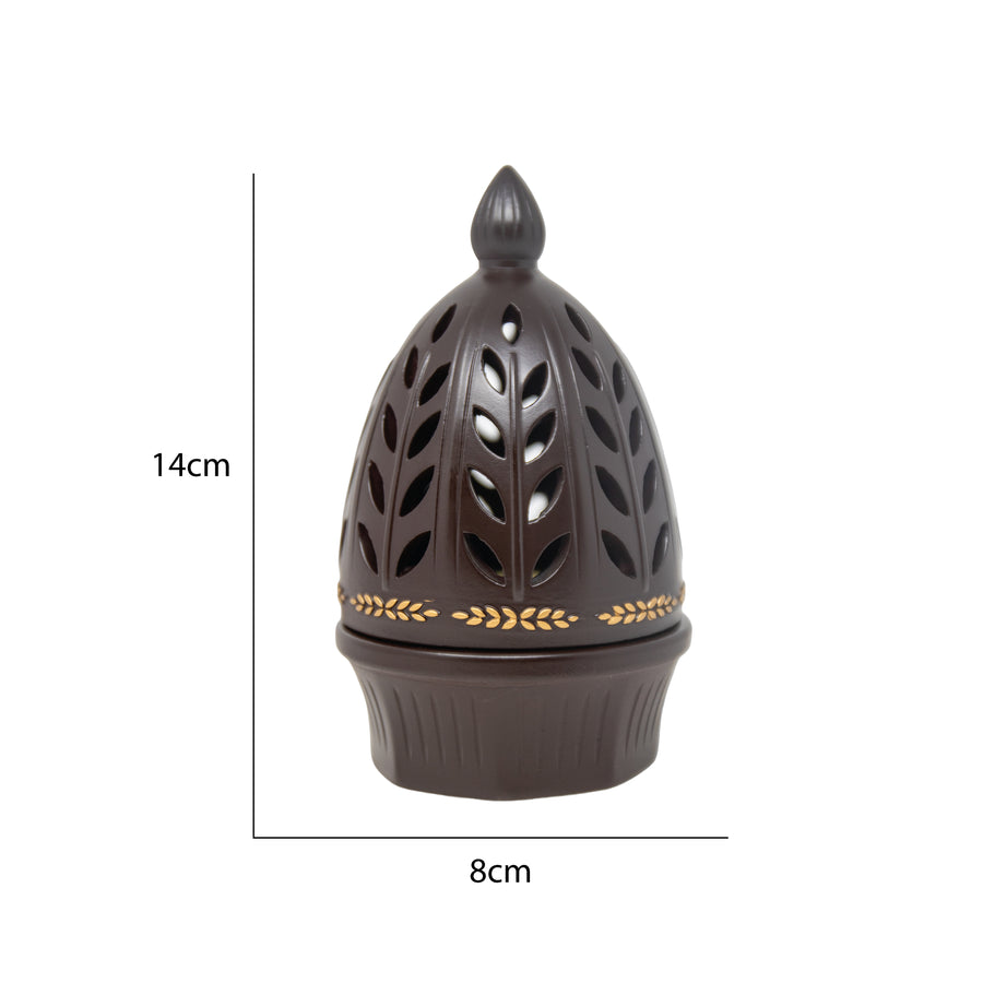 Tall Dome Brown Bakhoor Burner H7542