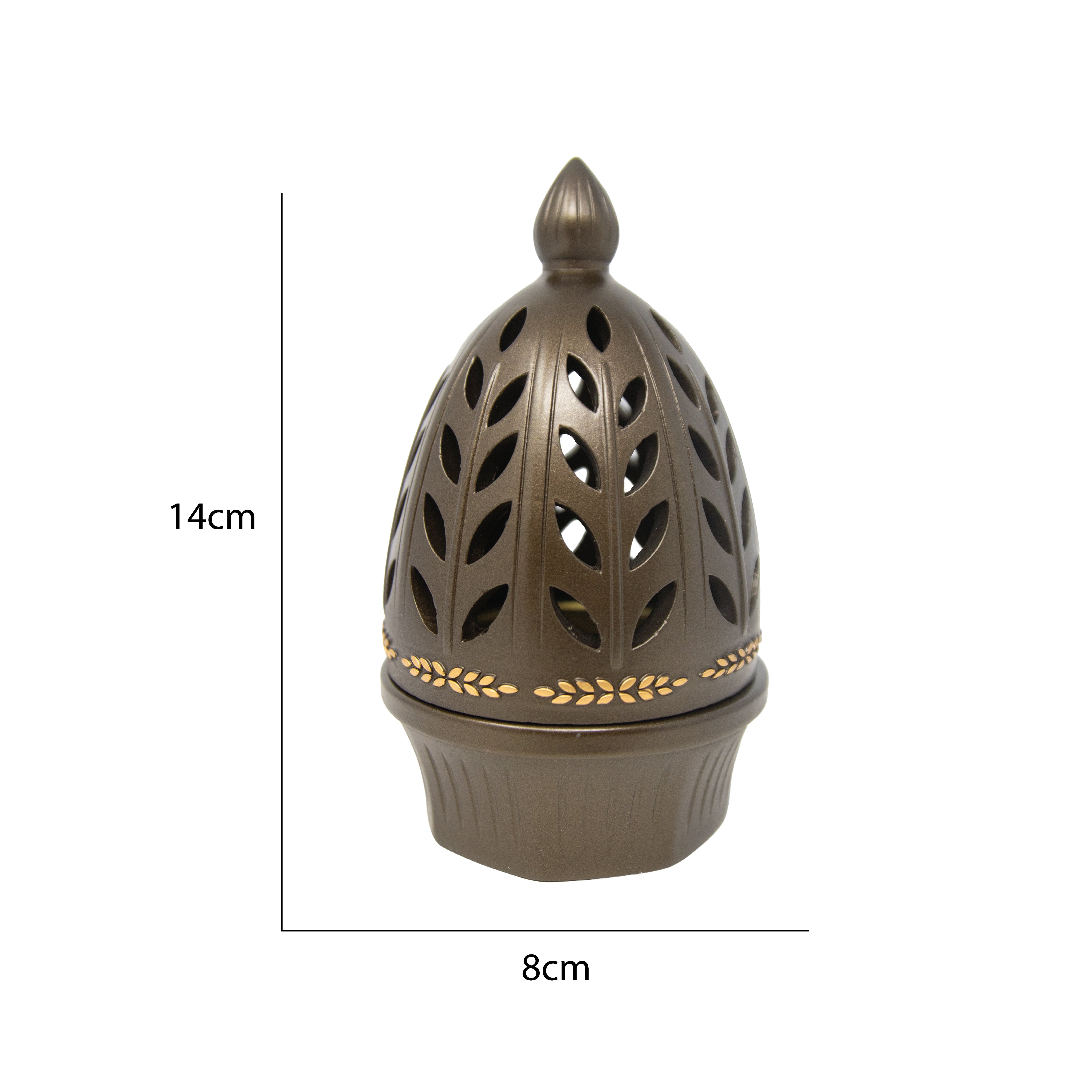 Tall Dome Champagne Bakhoor Burner H7542