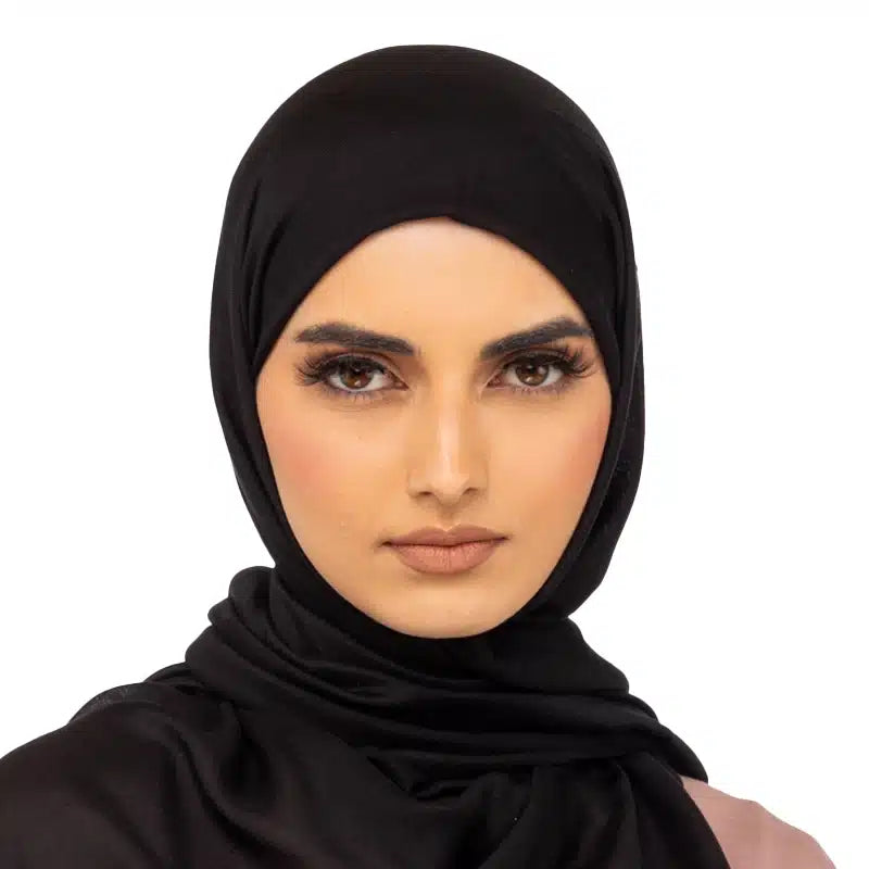 Organic Modal Hijab Black