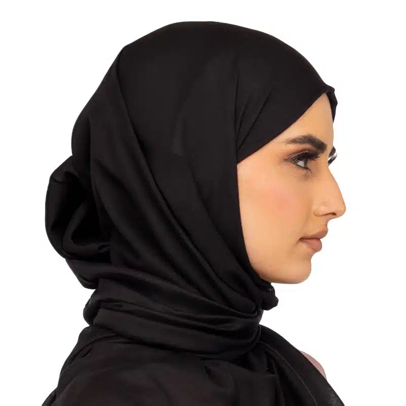 Organic Modal Hijab Black
