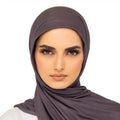 Elegant Jersey Hijab Porpoise Grey