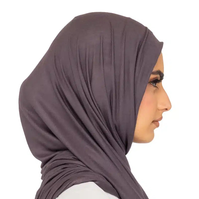 Elegant Jersey Hijab Porpoise Grey 23