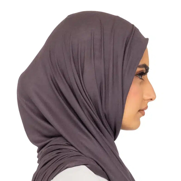 Elegant Jersey Hijab Smoke Grey
