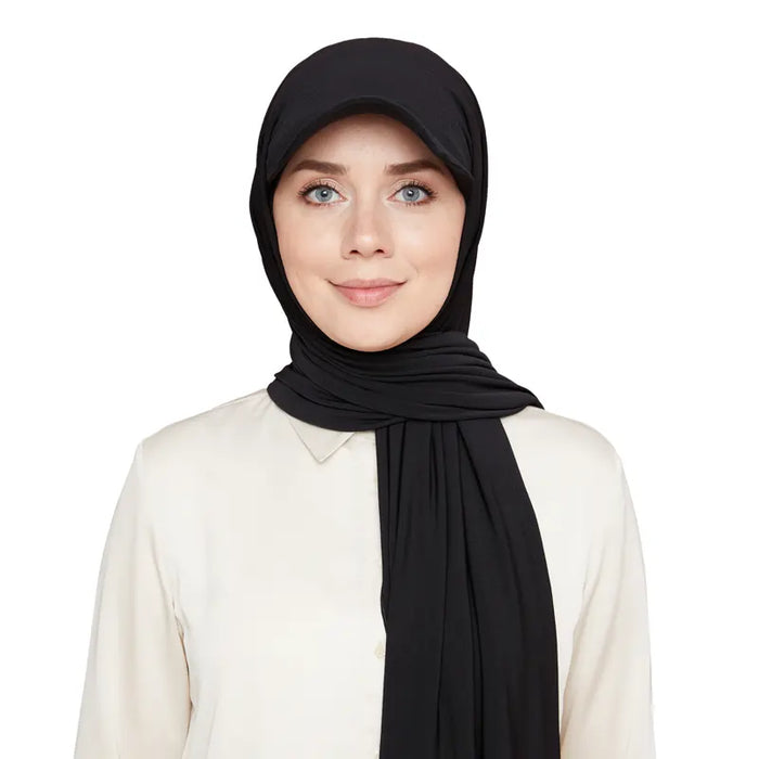 Versatile Hijab Cap Black
