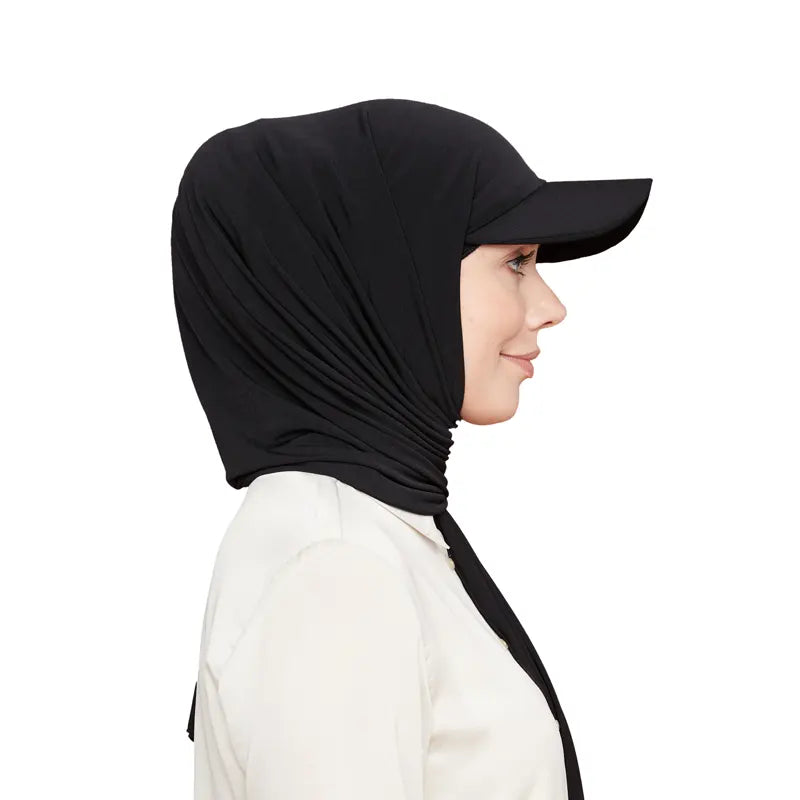 Versatile Hijab Cap Black