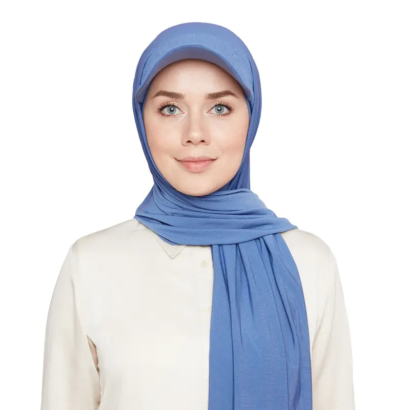 Versatile Hijab Cap Blue