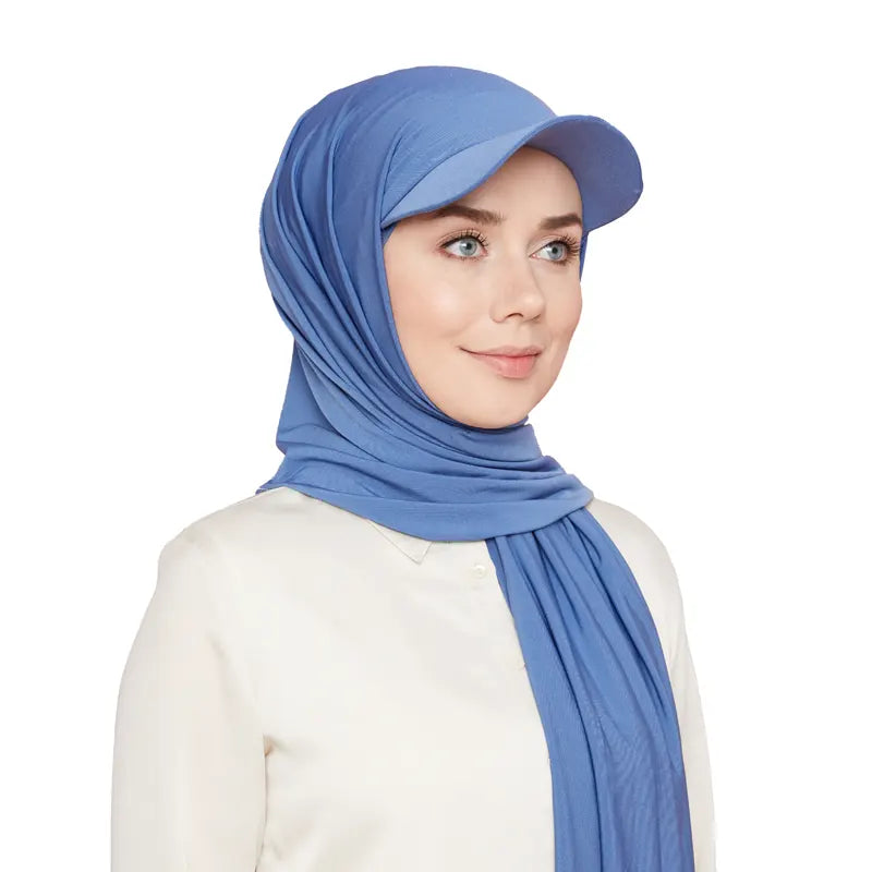Versatile Hijab Cap Blue