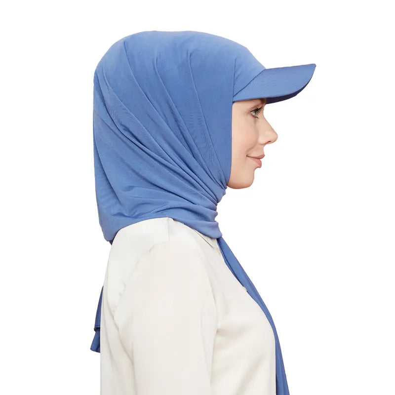Versatile Hijab Cap Blue