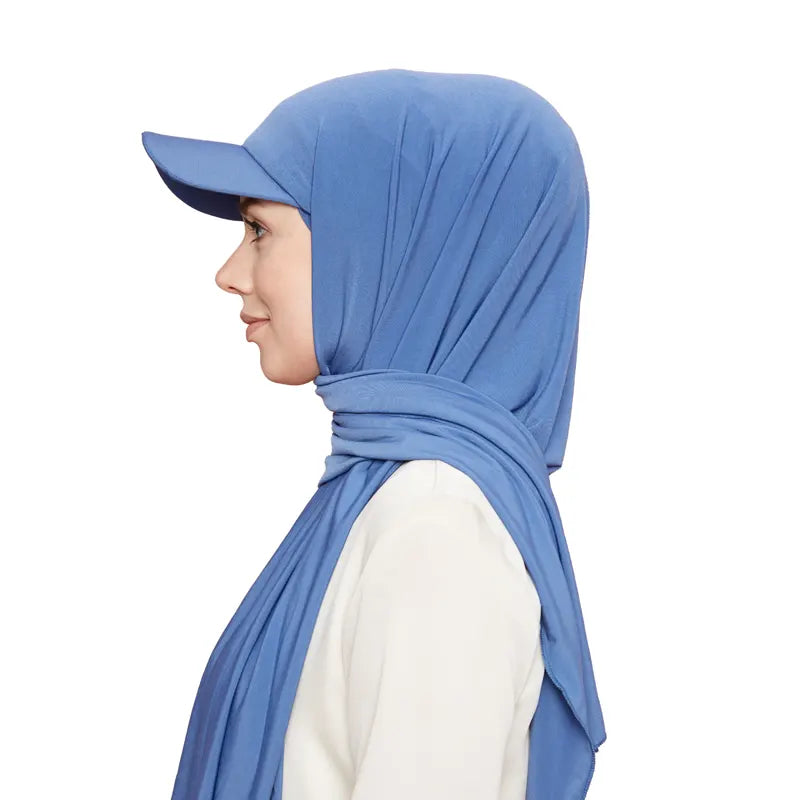 Versatile Hijab Cap Blue
