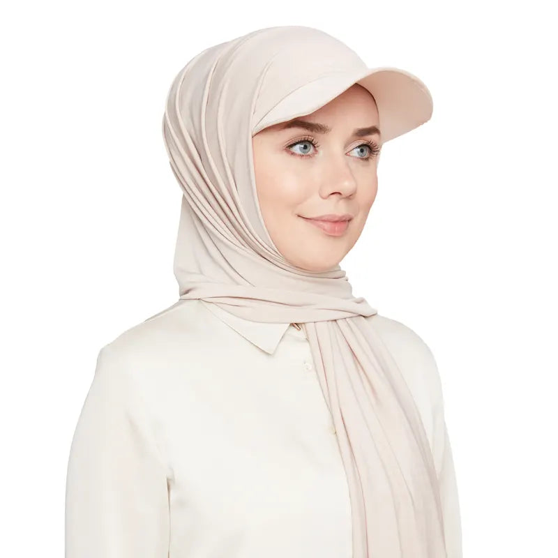 Versatile Hijab Cap Cream