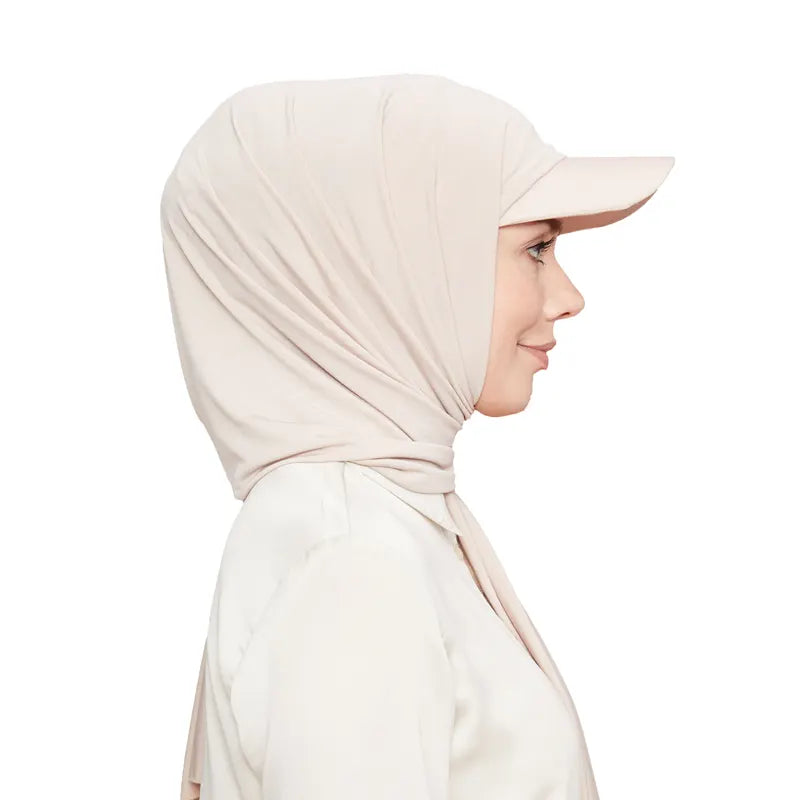 Versatile Hijab Cap Cream