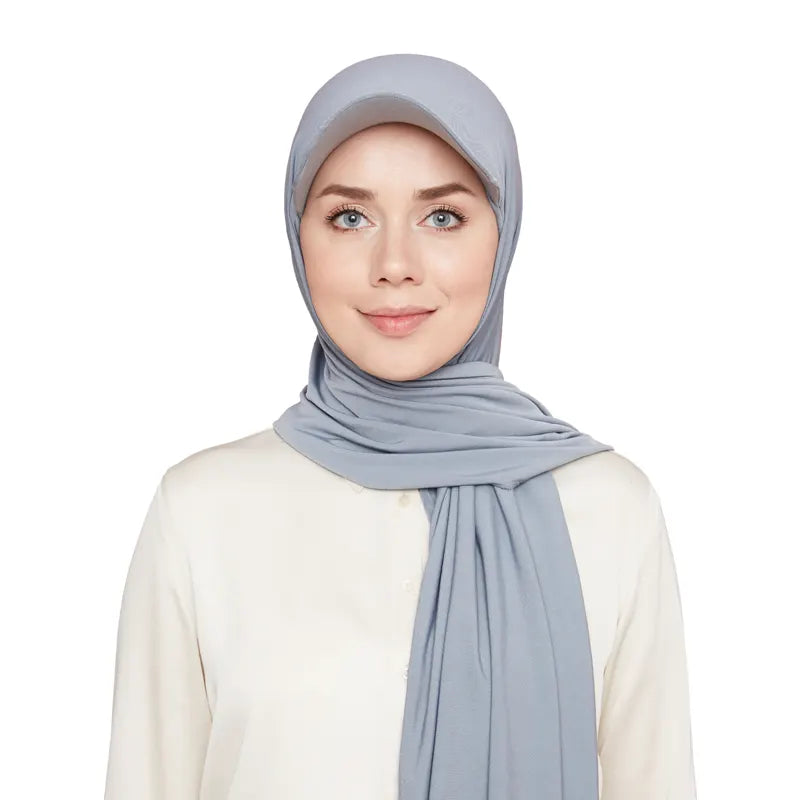 Versatile Hijab Cap Grey