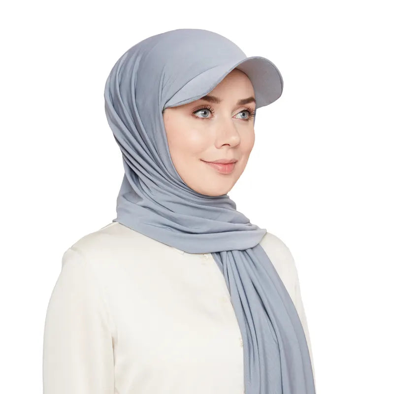 Versatile Hijab Cap Grey