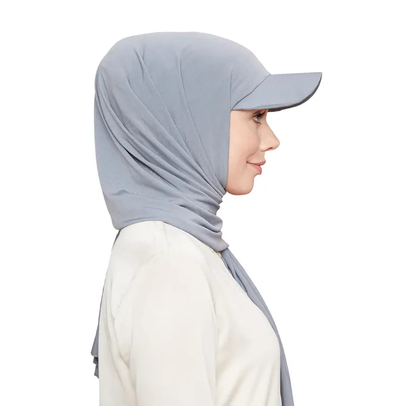 Versatile Hijab Cap Grey