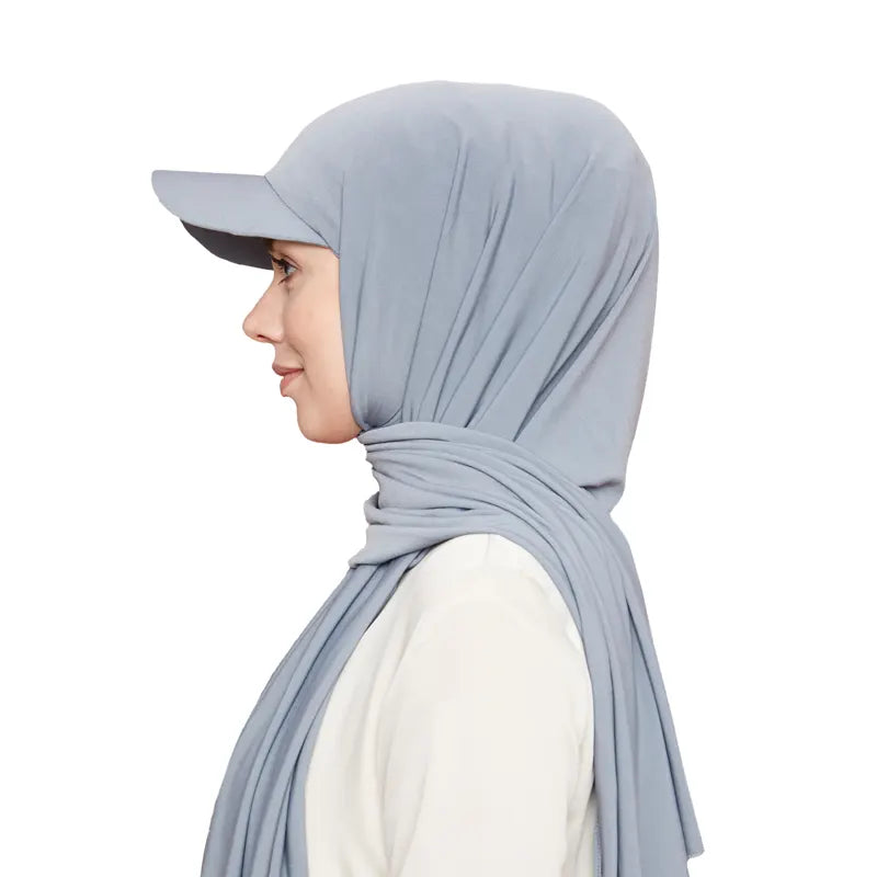 Versatile Hijab Cap Grey