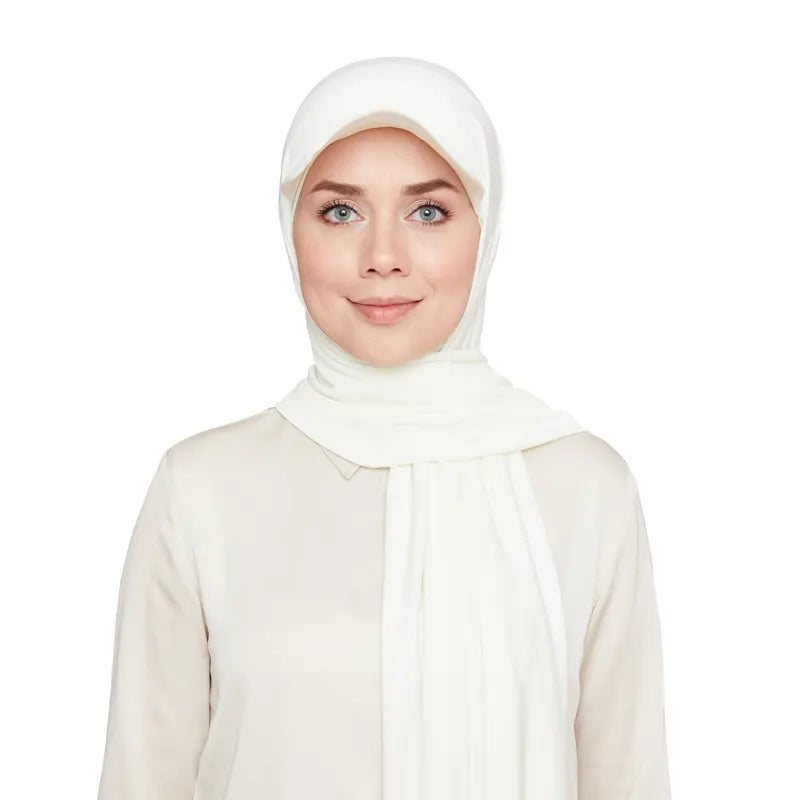 Versatile Hijab Cap White