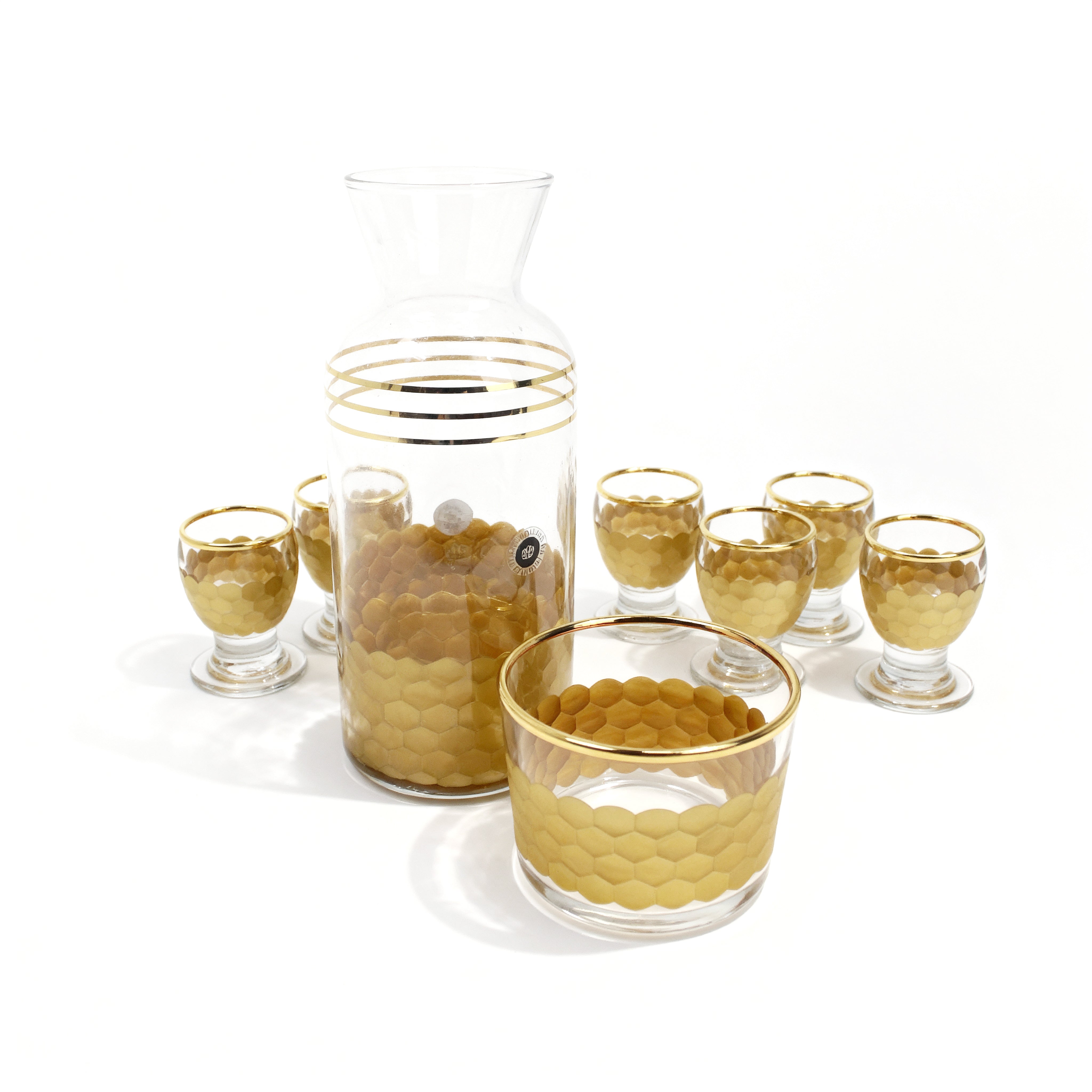 Gold Honeycomb Tall Zamzam Set – 8 Piece 8103