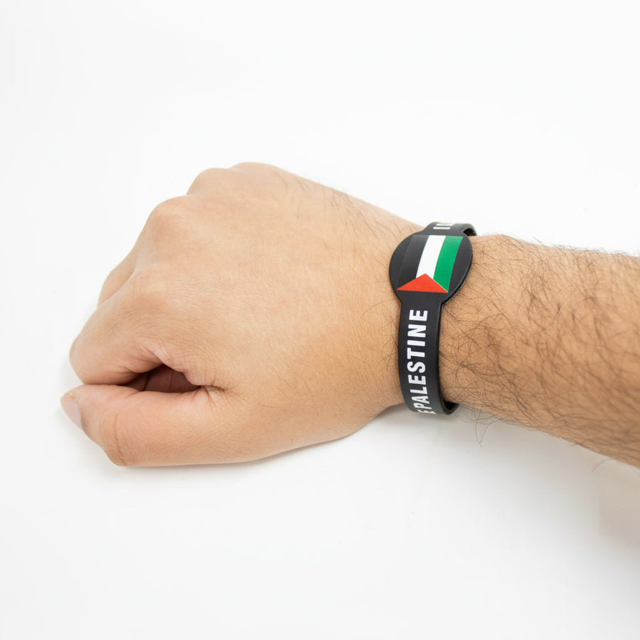Palestine adjustable wristband Black
