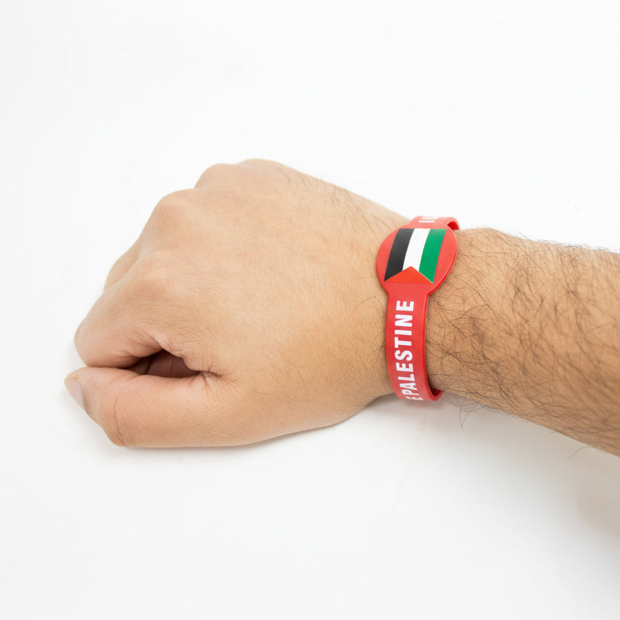 Palestine adjustable wristband Red