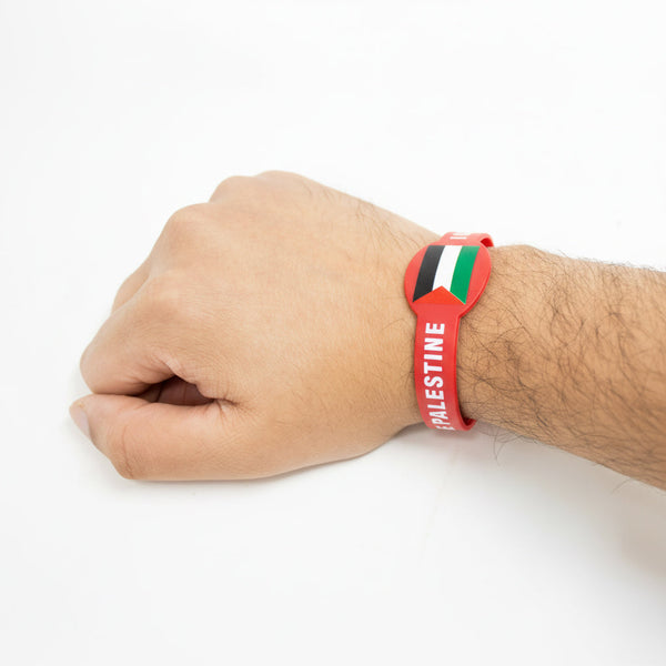 Palestine adjustable wristband Red