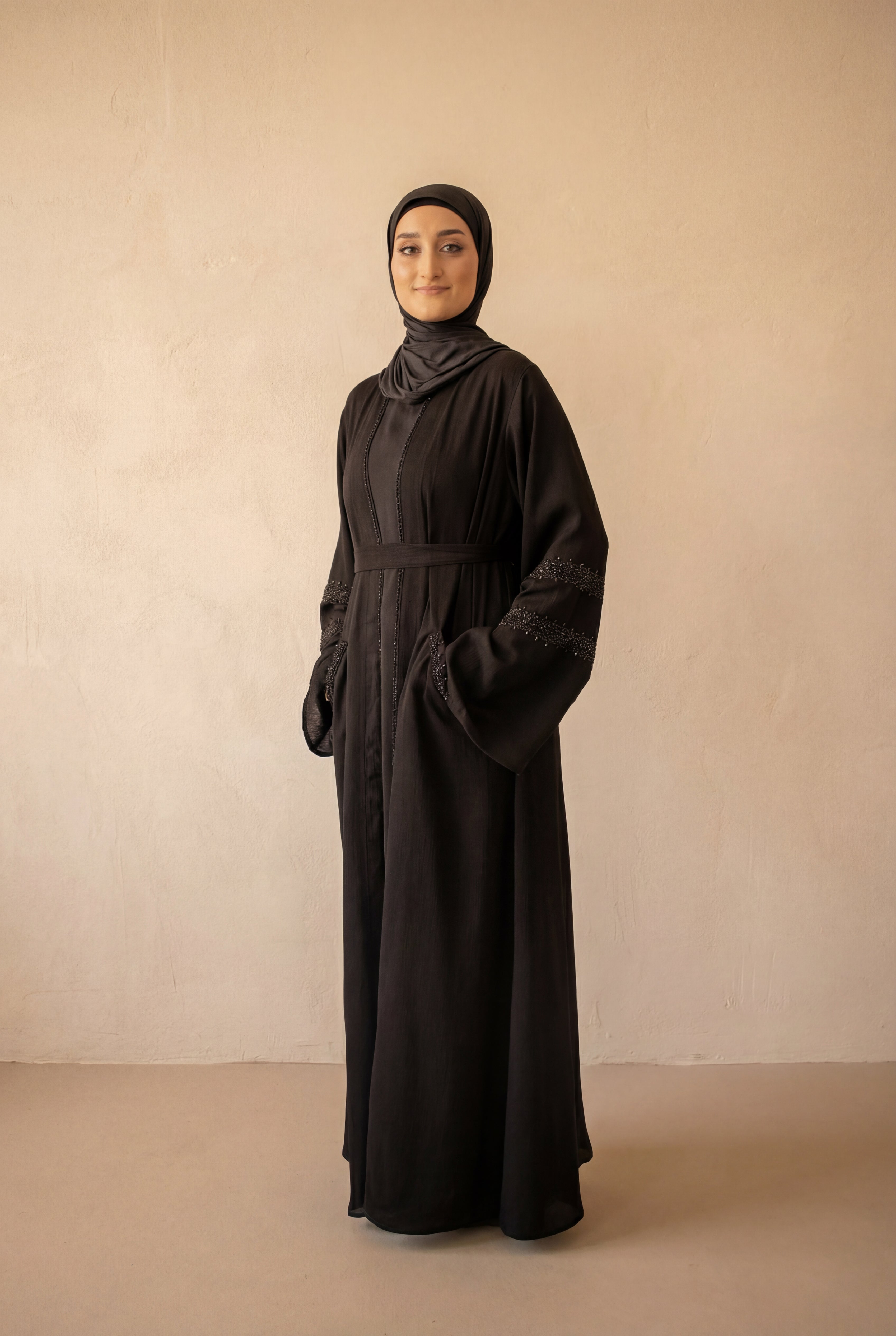 Beaded Weekend Kimono 6090 Black