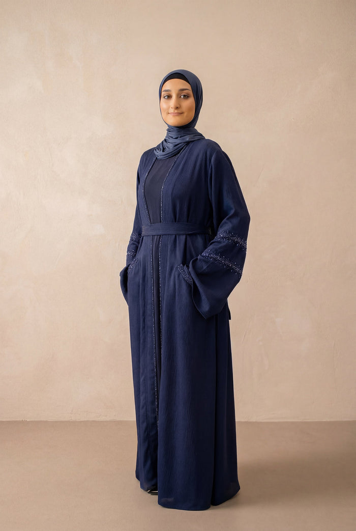 Beaded Weekend Kimono 6090 Navy