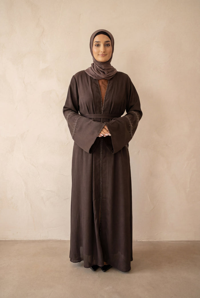 Beaded Weekend Kimono 6090 Chocolate