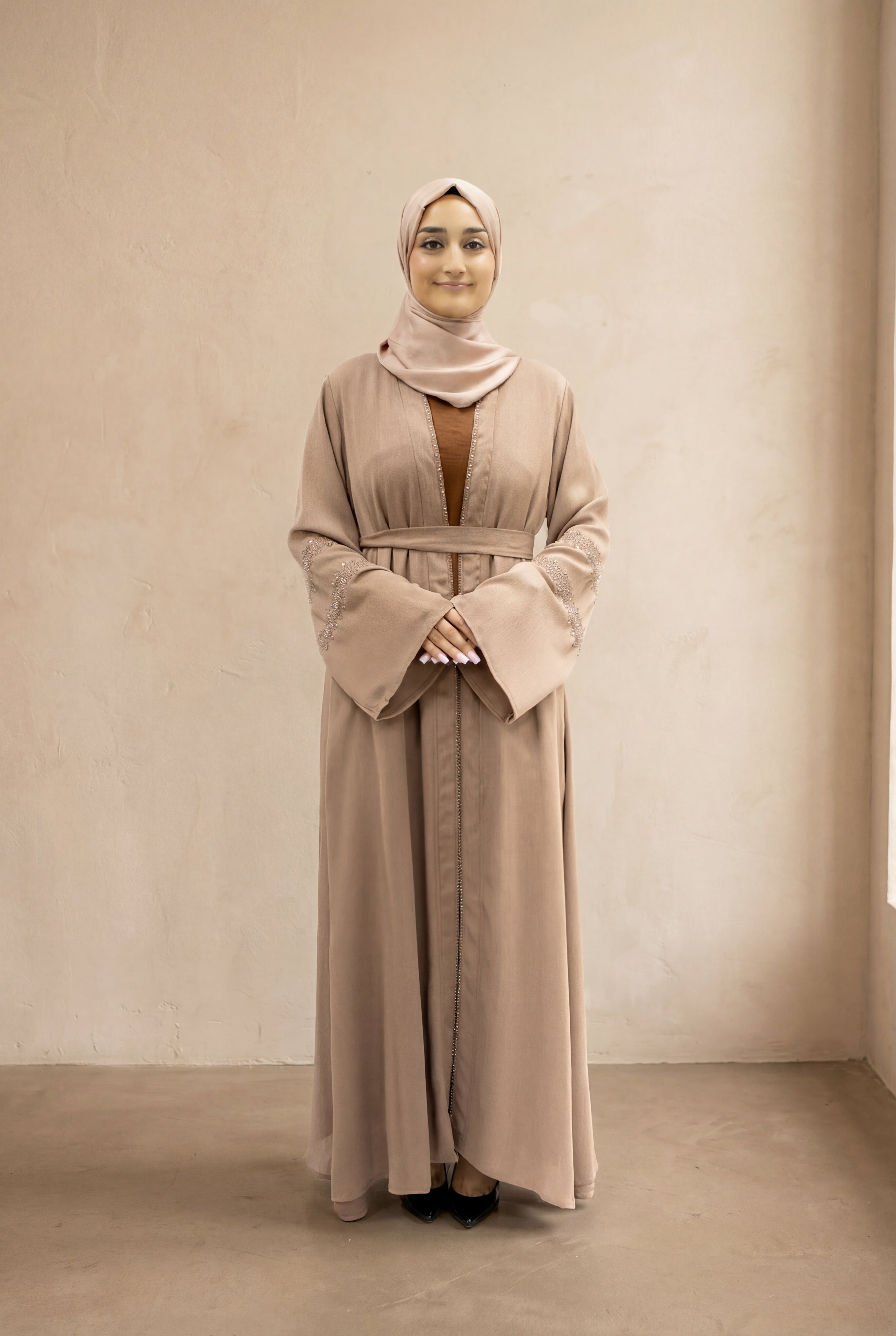 Beaded Weekend Kimono 6090 Mocha