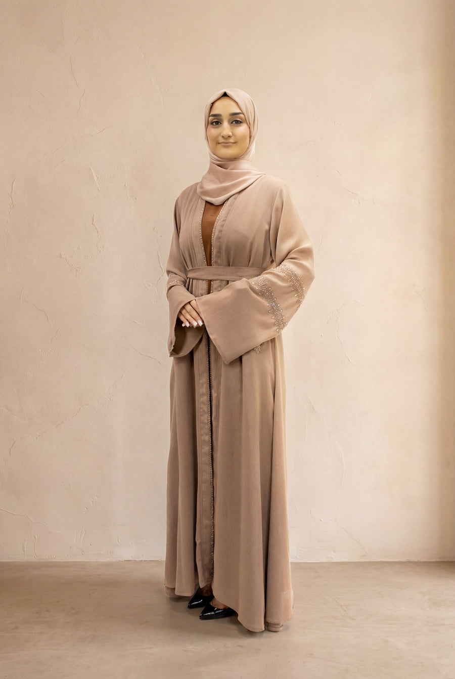 Beaded Weekend Kimono 6090 Mocha