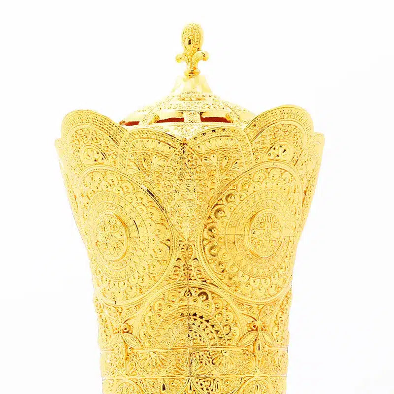 Large Gold Bakhoor Burner AM00855
