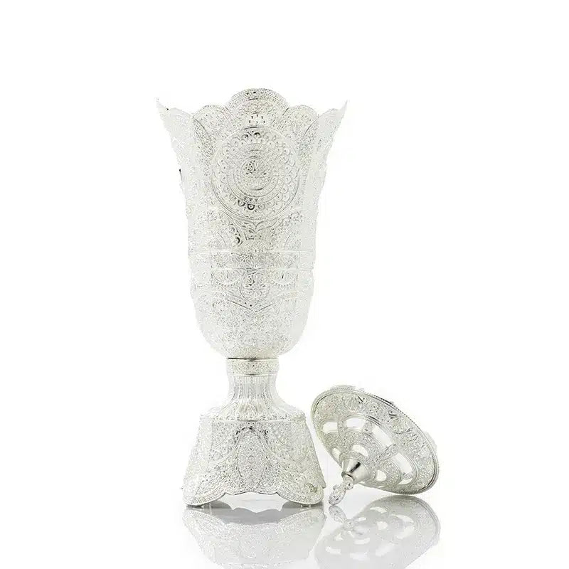 Large Silver Bakhoor Burner AM00856